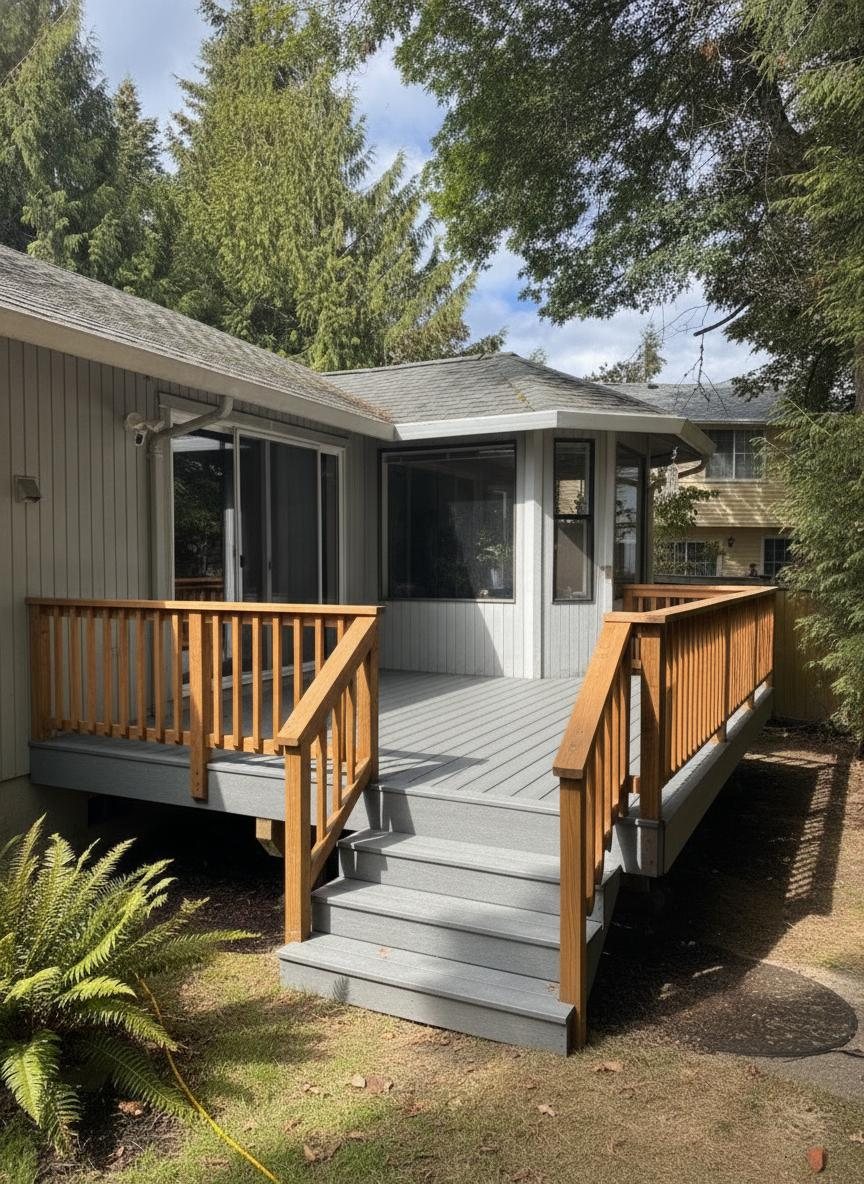 New composite deck build, Redmond WA